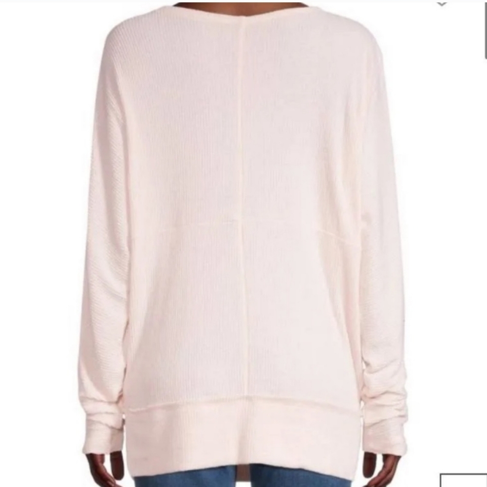 Free People Cozy With You Wrap Sweater in Champagne Toast, Size S NWT'S - Picture 2 of 10
